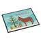 Caroline's Treasures"Irish Donkey" Christmas Doormat 18" x 27" Multicolor